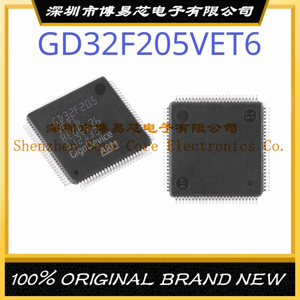 

GD32F205VET6 Package LQFP-100 ARM Cortex-M3 120MHz Flash: 512KB RAM: 128KB New Original Genuine