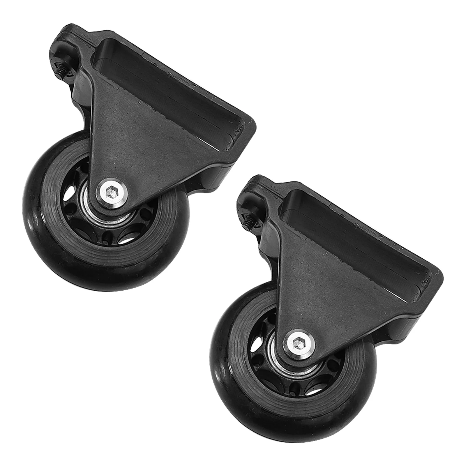 

2 Pcs Ladder Balance Bar Wheels Extension Telescoping Accessories Casters Folding Telescopic