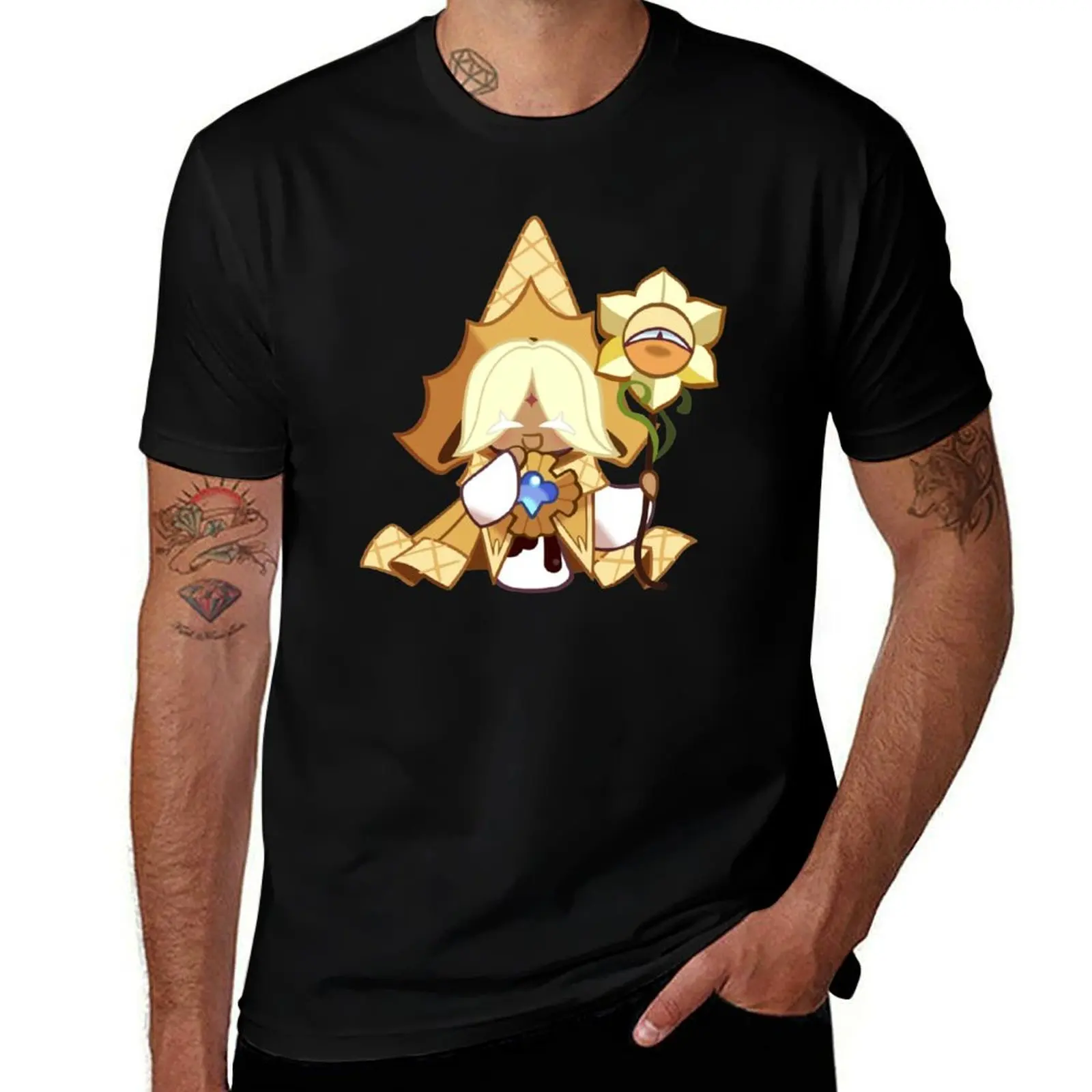 Pure Vanilla Cookie (Cookie Run Kingdom) Gift For Men and Women, Gift For Fans T-Shirt Big and Tall Casual T-Shirt