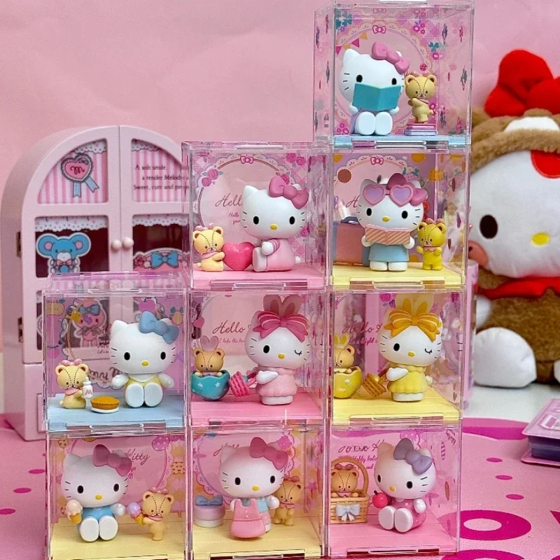 Sanrio Hello Kitty Sweetheart Playmate Series Blind Box Ornamenten Kinderspeelgoed Kerst Verjaardagscadeaus Kamerdecoratie