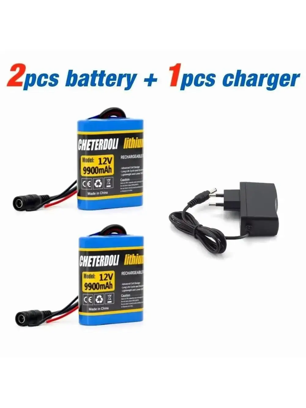 100% nouvelle plaque de Protection 3S1P 12V 9.9Ah batterie 12V 9900mAh 18650 Lithium ion DC 12.6V batterie Super Rechargeable + chargeur