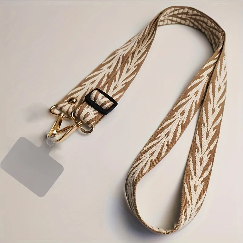 Retro Embroidery Style Adjustable Mobile Phone Hanging Cord