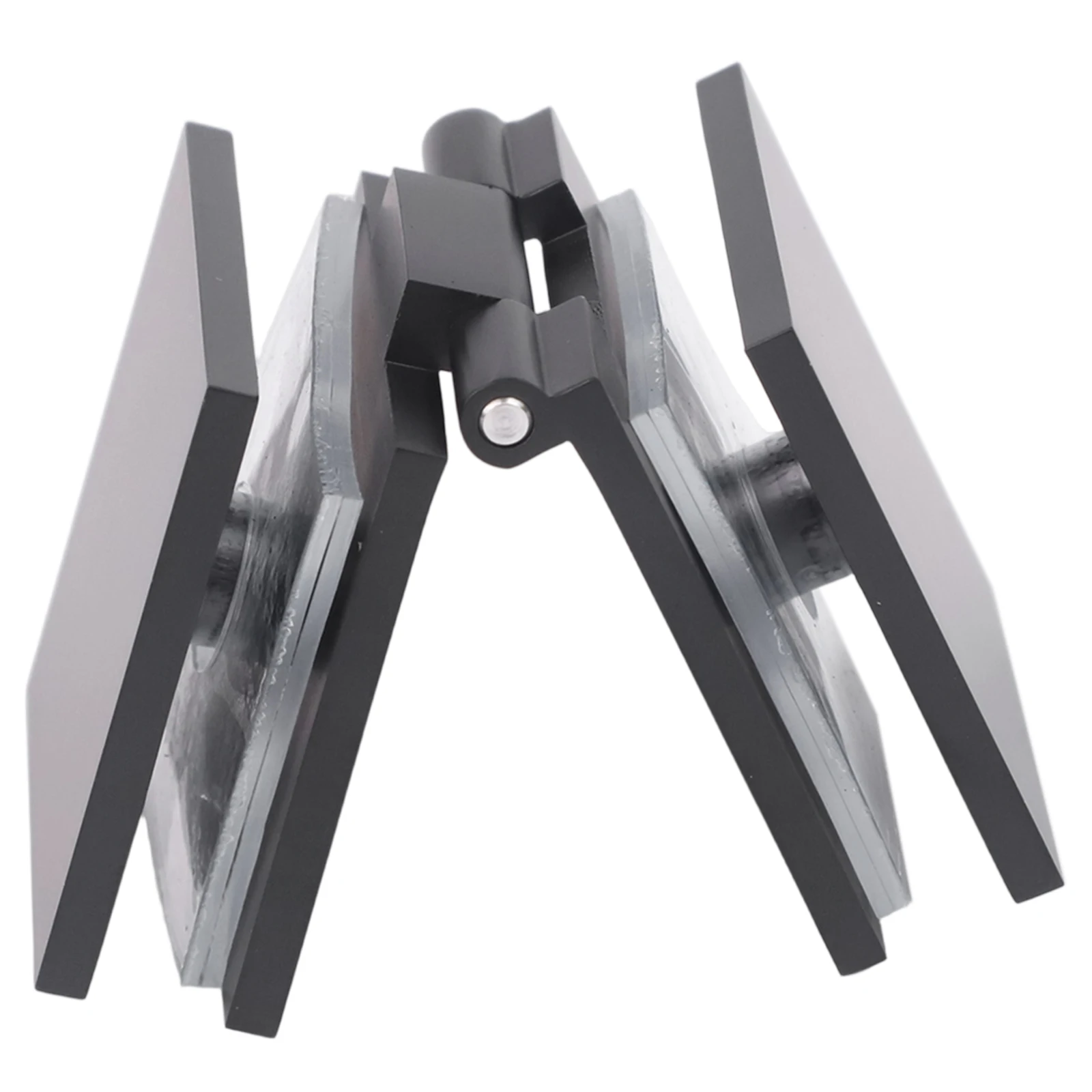 Shower Door Clamp Hinge in Brass for 8 12 mm Tempered Glass Square Design for Bathroom Door Panels with Stable Hold