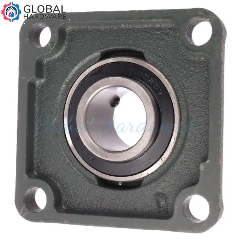 UCF207 vierkant verdikt buitenste sferisch lager met zithuls 4-boutslagergaten vierkant flenspakkingblok