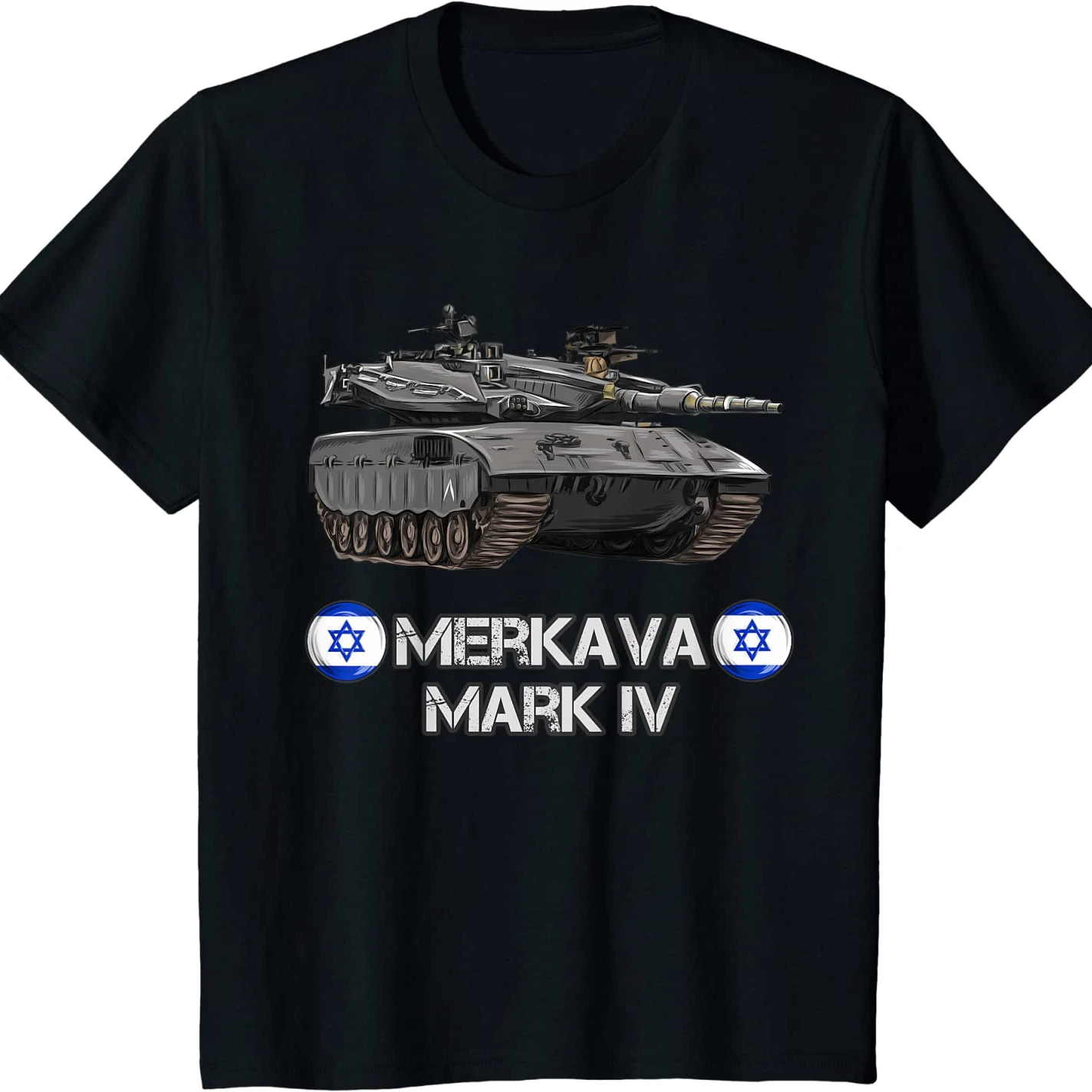 Israel Army Merkava Mark 4 Main Battle Tank T Shirt. New 100% Cotton Short Sleeve O-Neck T-shirt Casual Clothing Mens Top