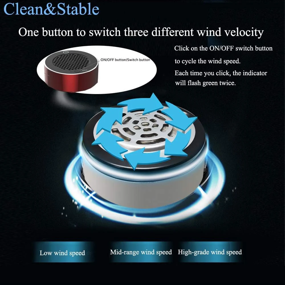 3 in 1 Multifunction Ashtray Smokeless Portable Ashtrays Filter USB Rechargeable for Car Indoor Outdoor Protect Family Health