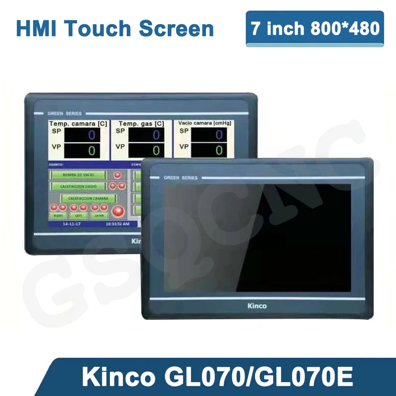 Kinco GL070 GL070E HMI Touch Screen 7 inch 800*480 Ethernet 1 USB Host new Human Machine Interface upgrade MT4434TE MT4434T