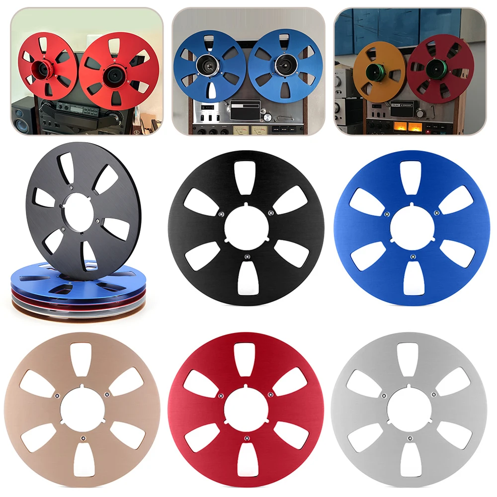 رف مشغل كاسيت فارغ 10.5 بوصة مقاوم للانحناء 6 فتحات ملحقات بديلة مقاومة للاهتراء لـ Studer ReVox/TEAC/BASF