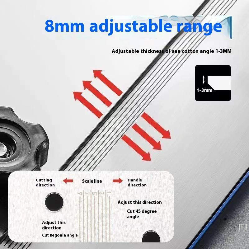 [YU]45° Angle Tile Chamfering Tool Angle Grinder Stand Tile Chamfer Cutting Tile Edge Smoother For Cutting Tile Ceramic Stone