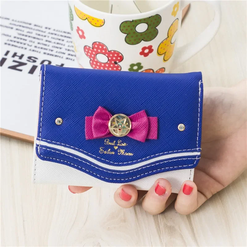 

2024 New Short Women's Wallet with Contrasting Color Bow Cute Beautiful Girl Wallets European and American Versatile Women's Bag