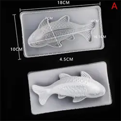 3D Koi Fish Carp Plastic Jelly Mold, Handmade Sugarcraft Mold, Mousse Cake Pudding Chocolate Mould, Baking Tool, 1Pc