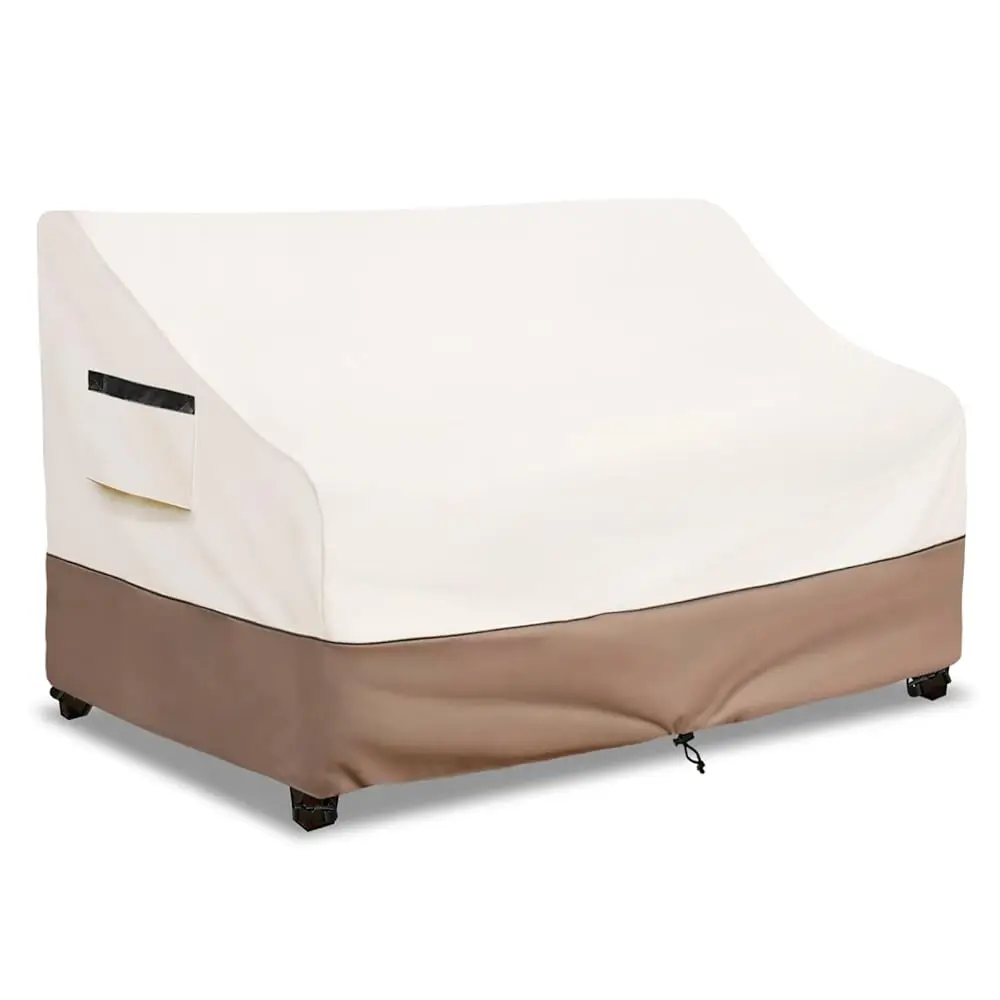

Outdoor Couch Cover Waterproof Patio Furniture Covers, 58 Hes Outdoor Sofa Cover, Furniture Covers For Patio Seating (Beige)