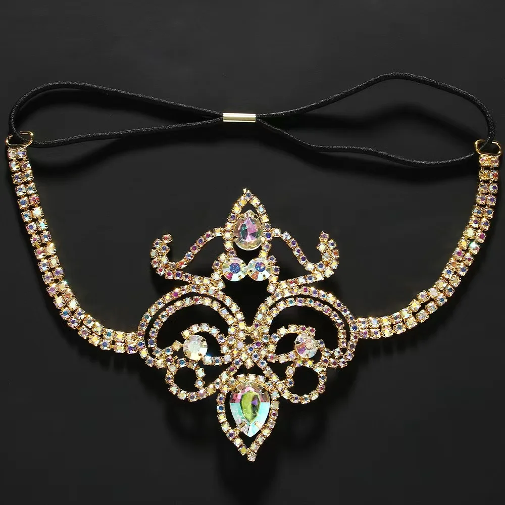 كريستال ملون الهذيان الفخذ سلسلة الرقص الشرقي مجوهرات للجسم حجر الراين بيكيني للشاطئ هندسية مثير الساق سلسلة فستان للنساء