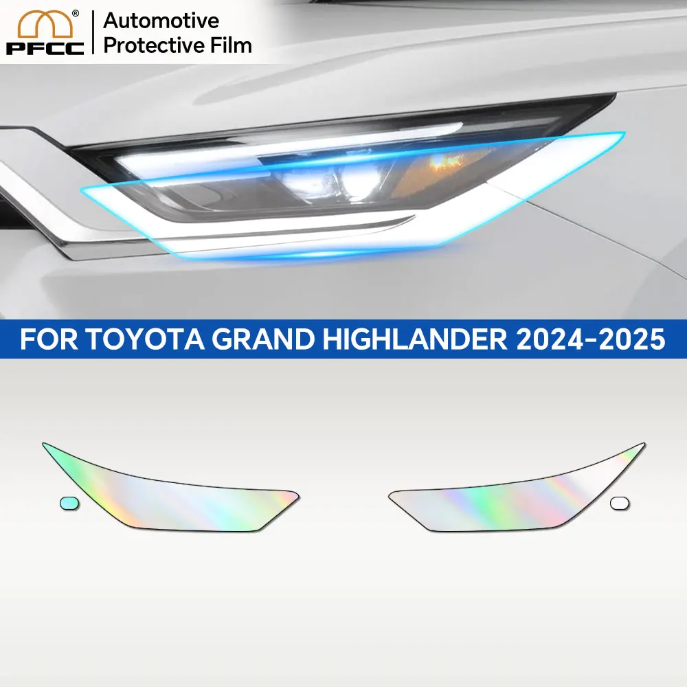 

Для Toyota Grand Highlander 2024 2025 предварительно вырезанная пленка для фар заднего вида автомобильный бюстгальтер прозрачный PPF ТПУ 8,5 мил защита от царапин