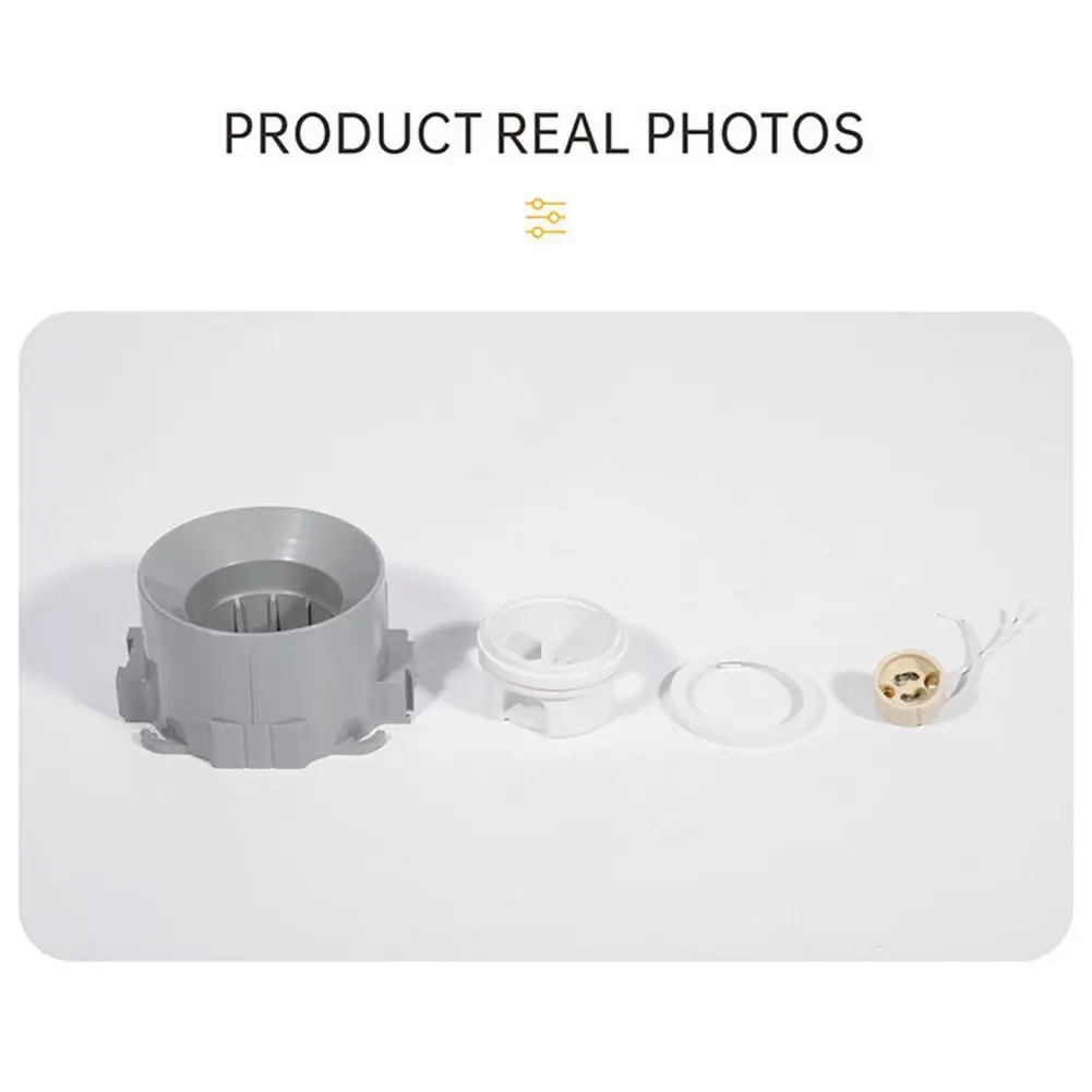 GU10 Type BH10-2 Round Bracket Recessed Lamp Holder Indoor Decorative Ceiling Lamp For Home Corridor