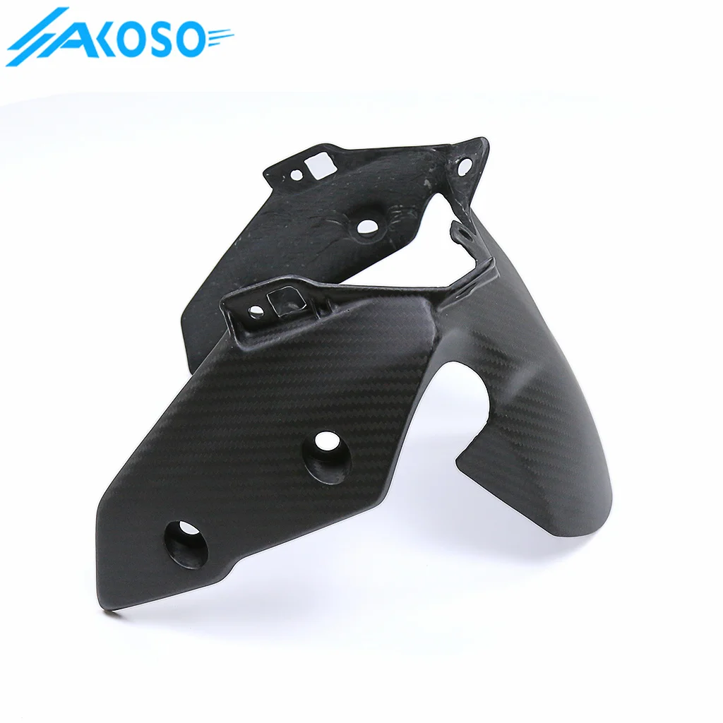 Motorcycle Modified Full 3K Dry Carbon Fiber Fairing Front Tire Fender Hugger Mudguard For Yamaha NVX155 AEROX155 2016+