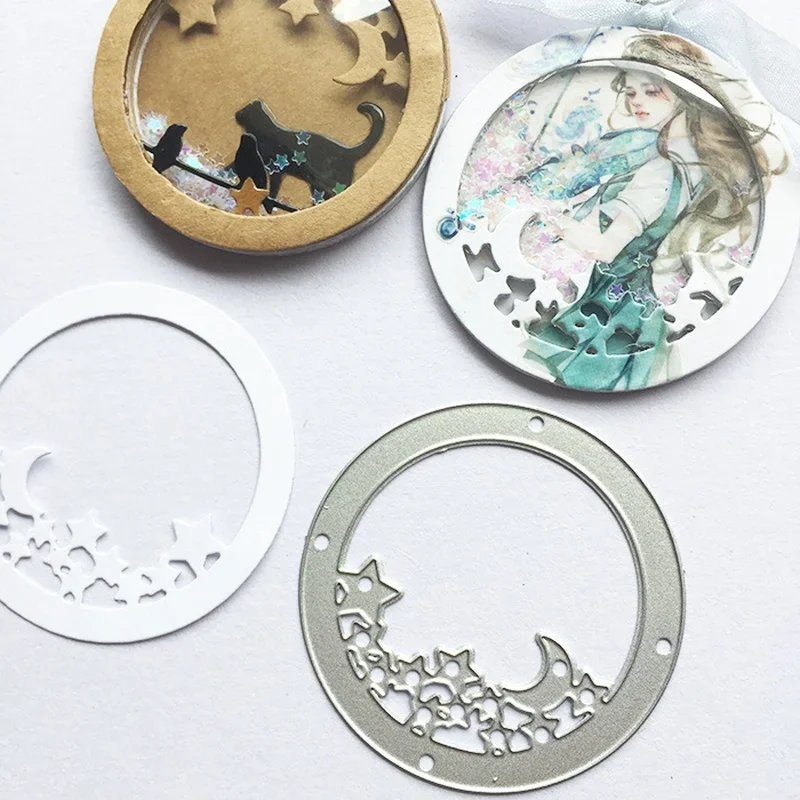 Star Moon Metal Cutting Dies Scrapbooking Album Paper Cards Decorative Crafts Embossing Die Cuts