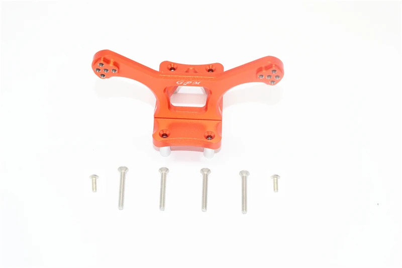 Alumínio Front Shock Tower para LOSI, GPM, 1/10 Rock, Vermelho