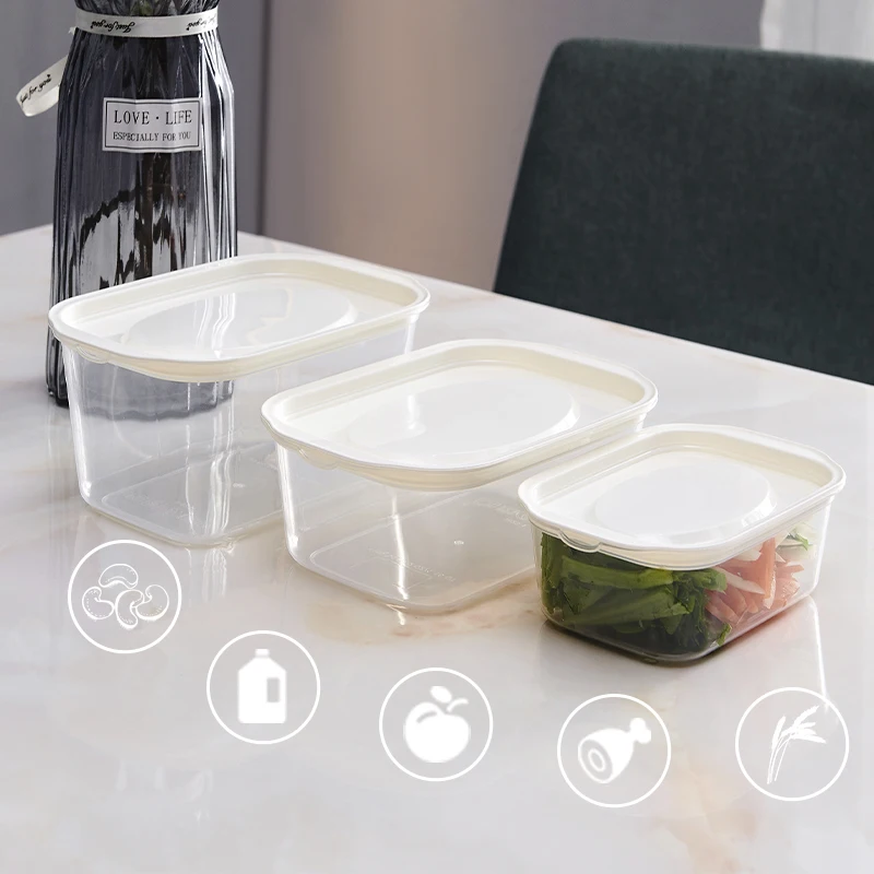 10Pcs Food Storage Containers Keep Fresh Box Kitchen Refrigerator Accessories Snack Sealed Jar Outdoor Picnic Lunch Boxes