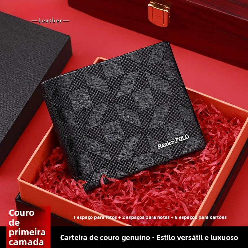 paul-men's-short-leather-wallet-gift-2026-new-style-leather-card-holder-boyfriend-cowhide-integrated-money-clip-business-ol