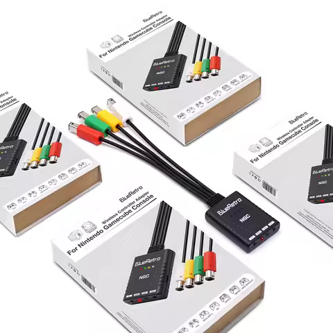 mini Portable For Nintendo Gamecube NGC Console Wireless Game Controllers Adapter Support Switch PS5 PS4 Wii Wireless Controller