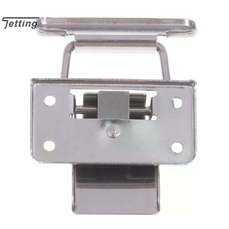 2Pcs Stainless Steel Latch Hasp Hardware Boxes Doors Belts Cabinet Case Spring Loaded Latch Catch Toggle Hasp Easy Install