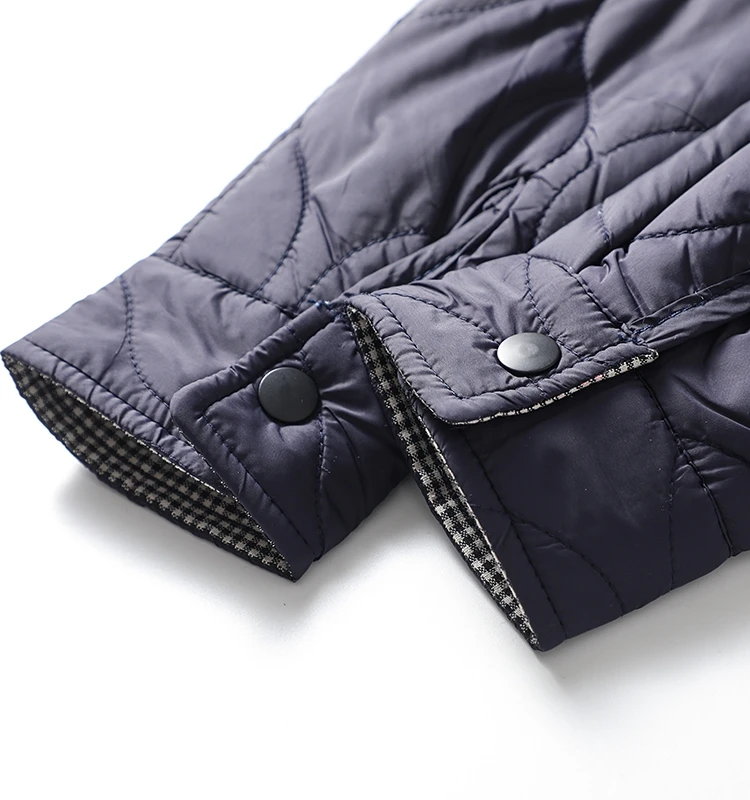 

Retro Japanese Sle! Gourd aped Quilted Crt! Lightweight Warm Cotton Jaet for Men Flip Collar Single Button Autumn Win...