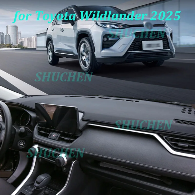 

Car Dashboard Panel Light-proof Pad for Toyota Wildlander 2025 Instrument Panel Sunshade Leather Carpet Interior Accessories