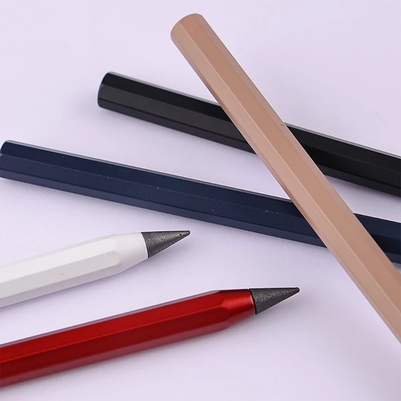 ioio Kim loại Inkless Pen Nhôm Bút chì vĩnh cửu Bút xóa được Bút chì vĩnh cửu