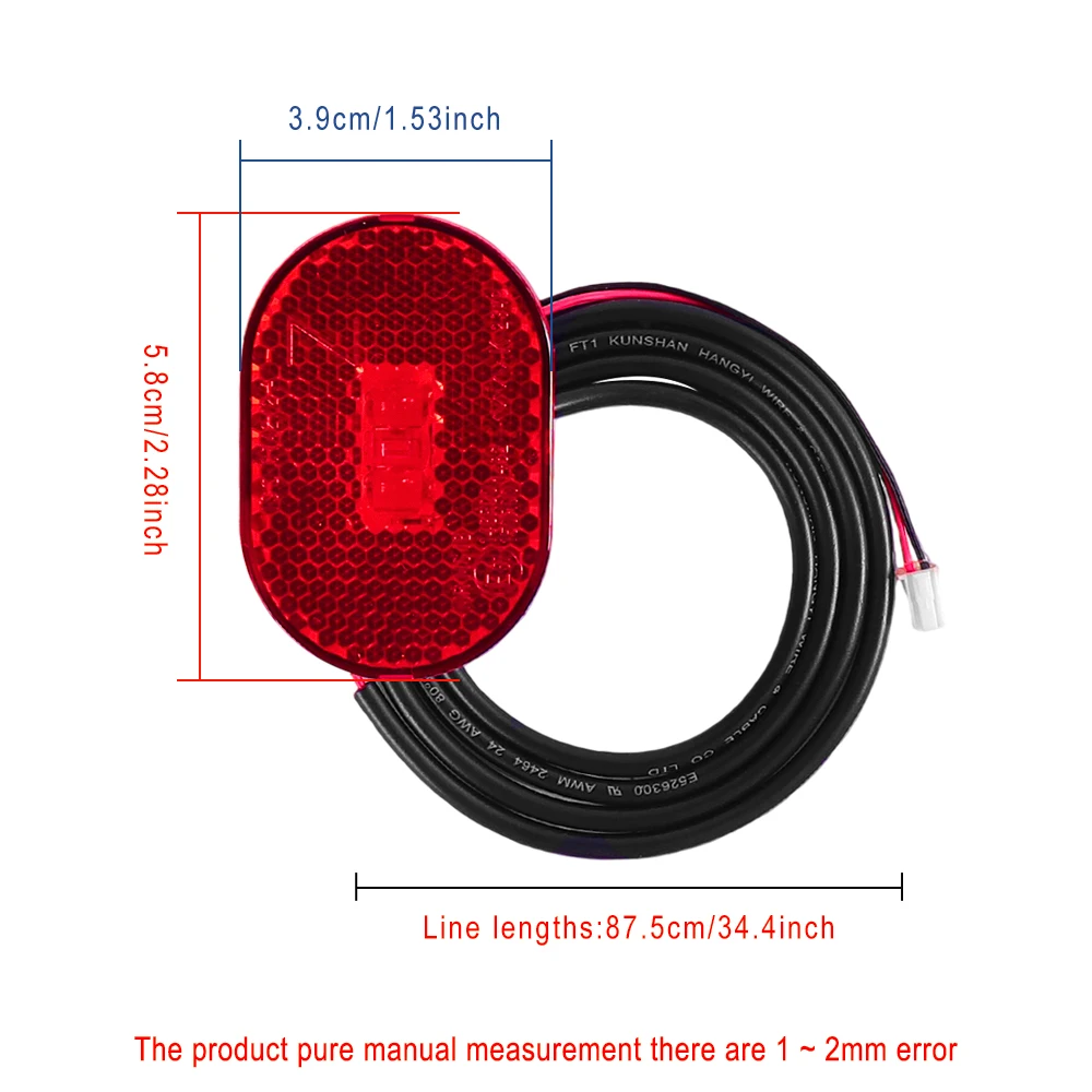 Scooter-Rücklicht, hinterer Kotflügel für Xiaomi Elite Elektroroller, hinterer Schmutzfänger, Rücklichter, Ersatzteile, Zubehör – Detail 6