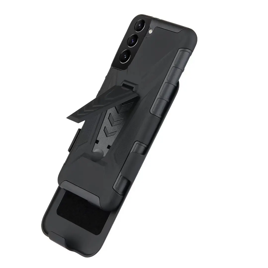 Combo Shell & Holster Galaxy S23 5G/S23 Plus Case Slim Shell Case Kickstand Swivel Belt Clip For Samsung Galaxy S23 Ultra Case