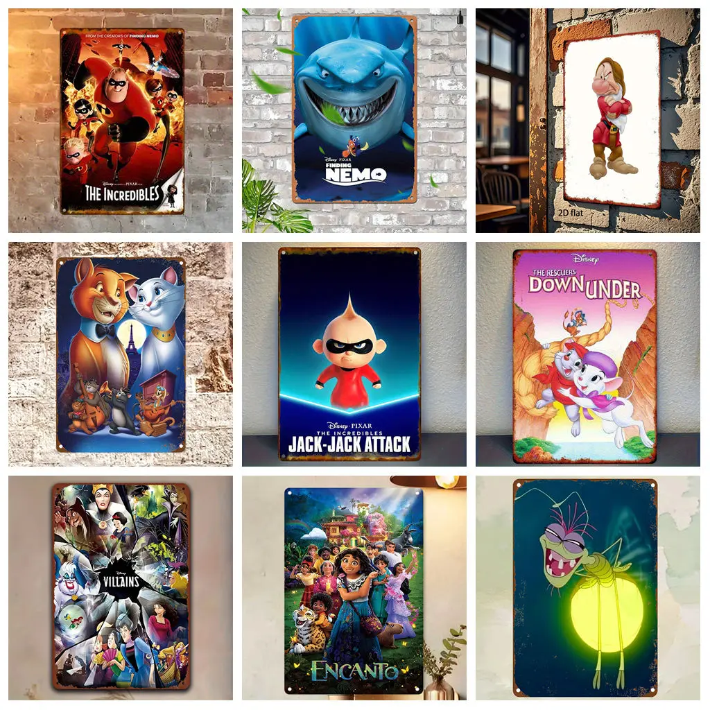 

Miniso Disney Multi Funny Bar Metal Sign, Retro Plaque, Sign, Alcohol Drinker, Pub, Club, Man Cave, Kitchen Wall Decoration