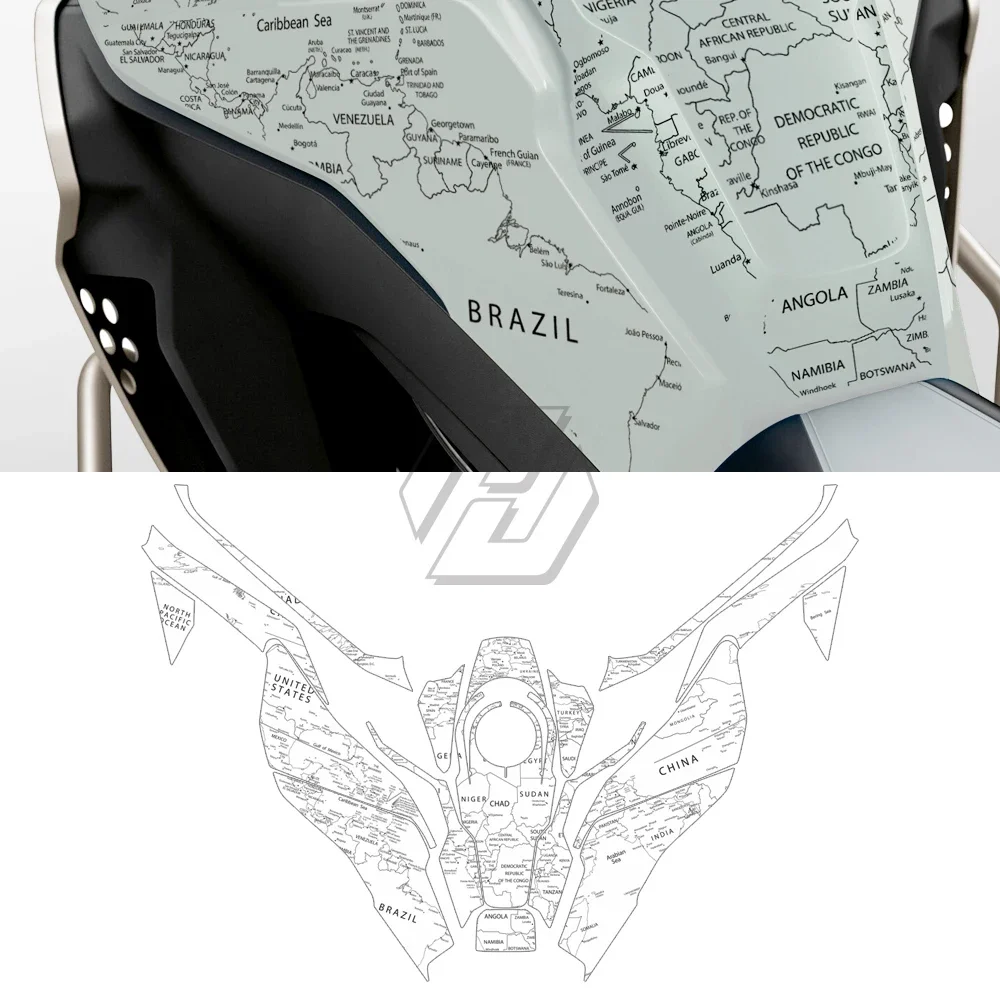 

Transparent Motorcycle Full Graphics Sticker Kit, Decorative Sticker for BMW F850GS Adventure 2019-2023