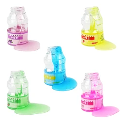 Simulated bottle drink with fake water, slime crystal clay toy, decompression and squeezing, with a novel tactile sensation