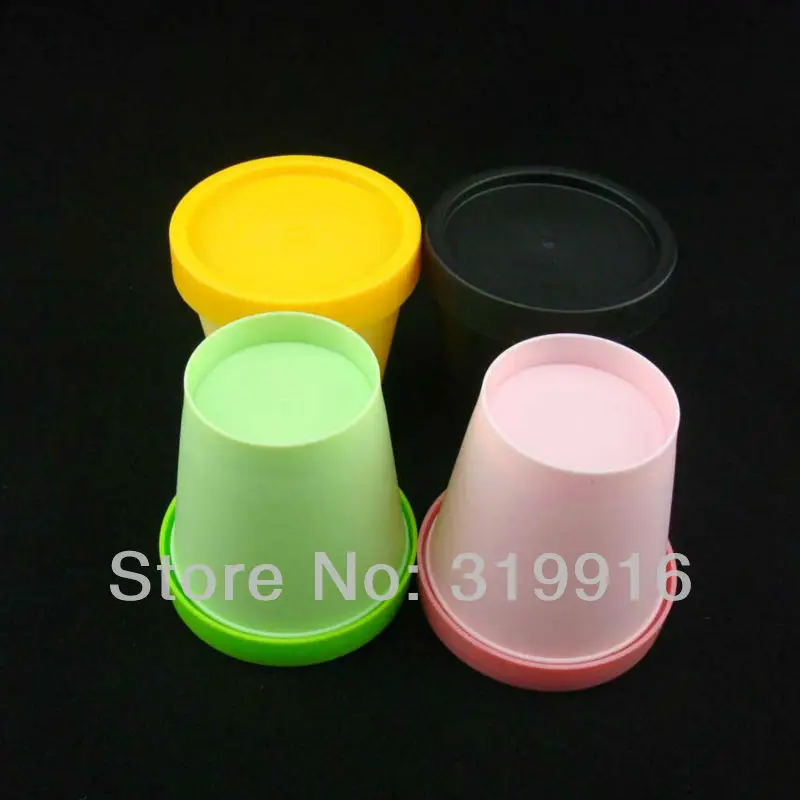 200g 12pc/lot  Cylinder Empty Cosmetic Cream Plastic Container PP Pot Bottles Round Mask Cream Jar  Refillable Can Tin