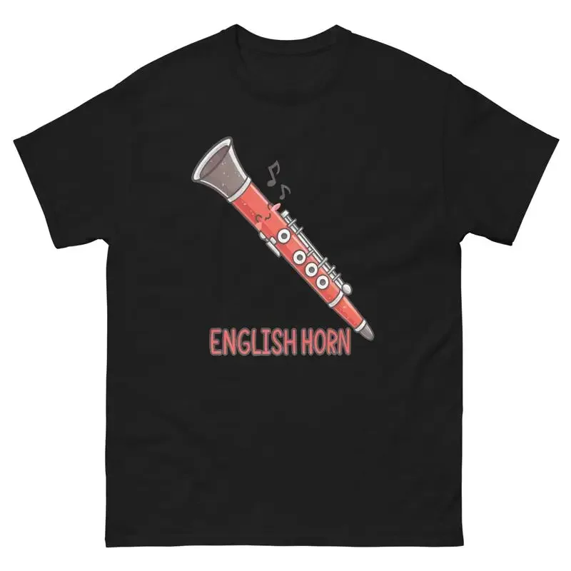 English Horn Musical Instrument Illustration T Shirt