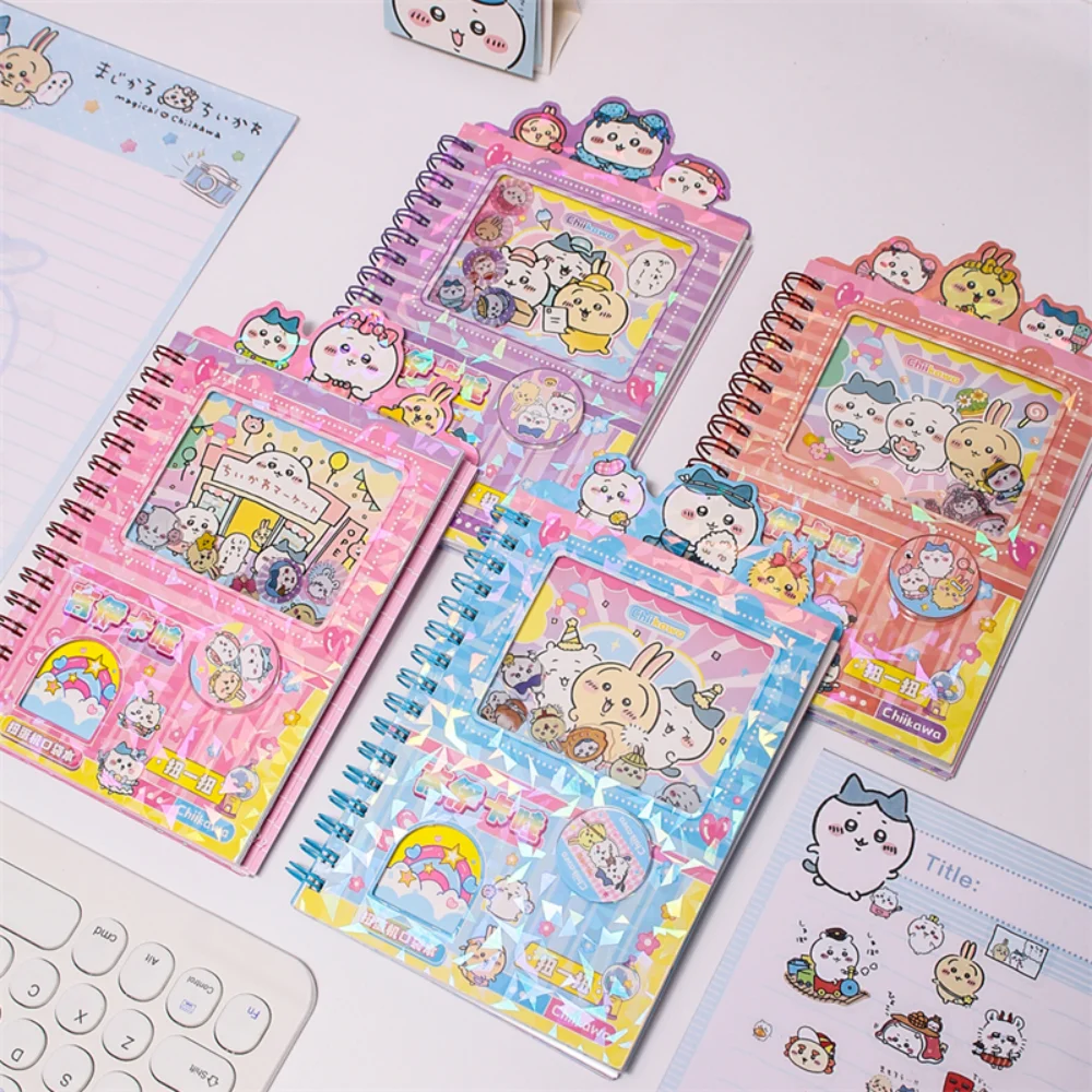 أنيمي تشيكاوا Hachiware Usagi لفائف دفتر Kawaii الكرتون الضغط الاكريليك آلة غاشابون لعب الفتيات هدايا عيد الميلاد