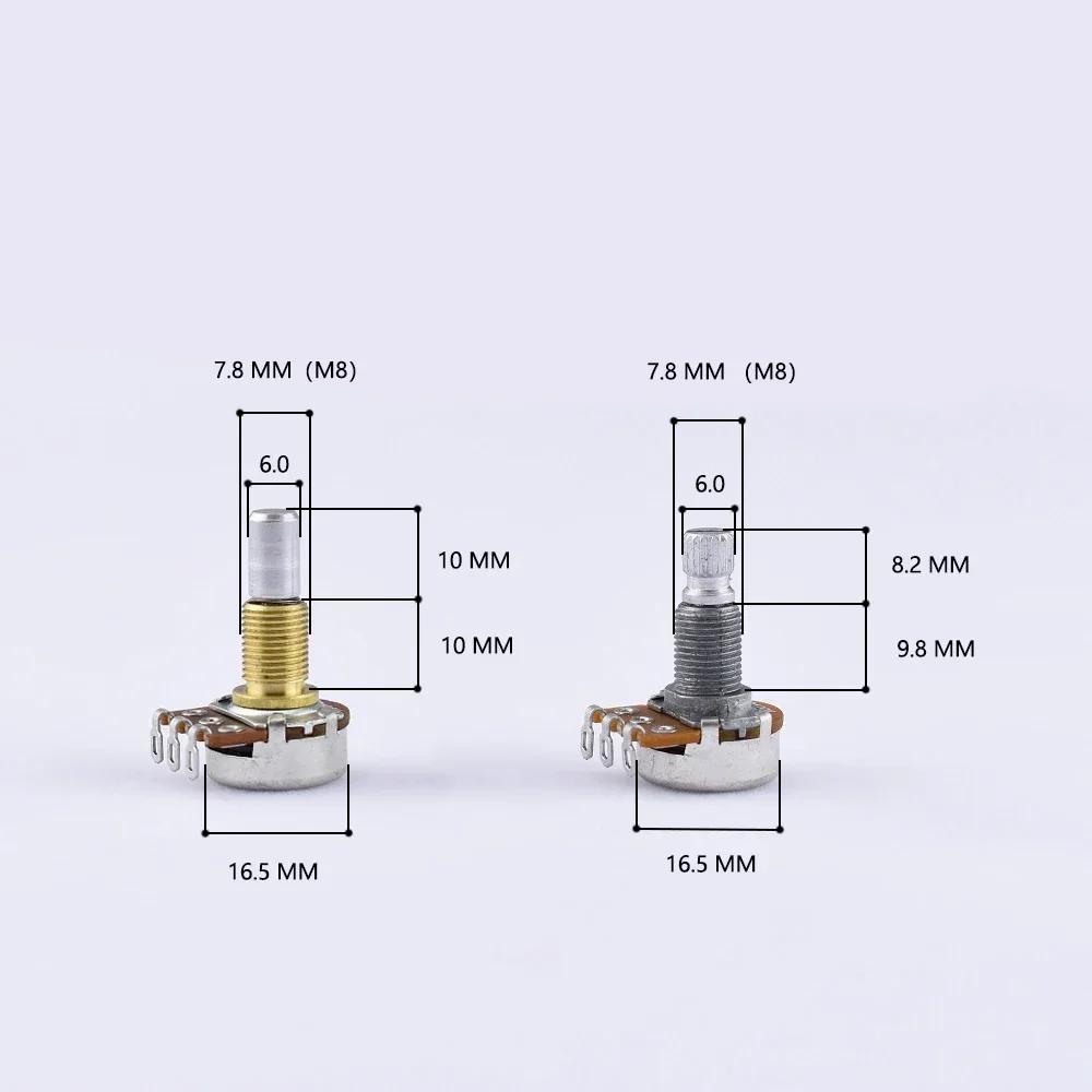 1 Piece Original Alpha B50K/B100K Balance Potentiometer(POT) With Center Detent For Electric Bass - KR(Origin)