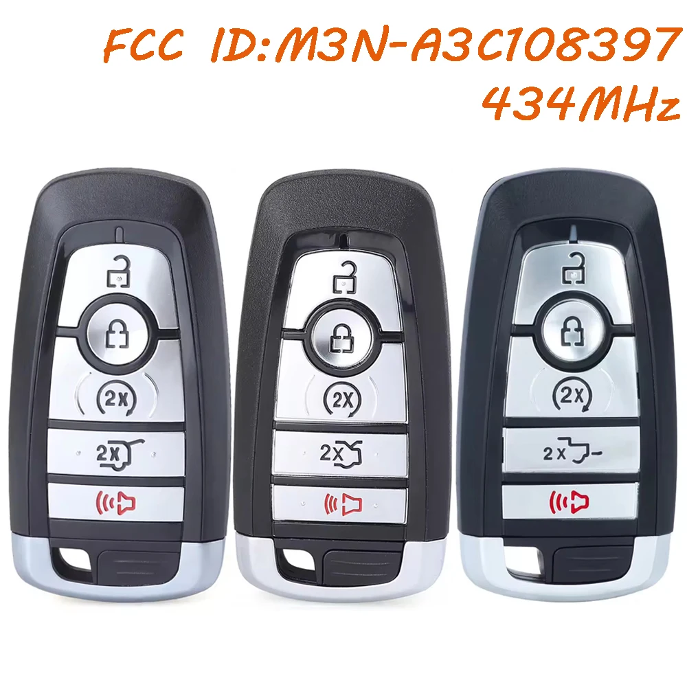 

M3N-A3C108397 Умный дистанционный брелок 434 МГц для Ford Edge Expedition Mustang F-150 F-250 F-350 2022-2024 2025 164-R8355 164-R8330