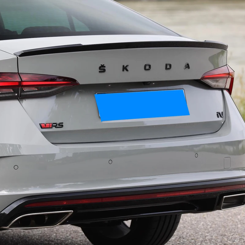 Dla Skoda Octavia 2020 2021 Spoiler w stylu V Stylizacja samochodu ABS Niepomalowany kolor Tylne skrzydło bagażnika Dekoracja samochodu — zdjęcie 4