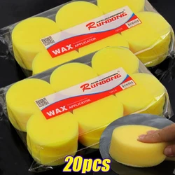 Car Round Waxing Polish Esponjas, Aplicador de Espuma de Alta Densidade, Almofadas, Cura e Polimento, Car Detailing Tools, Car Wash