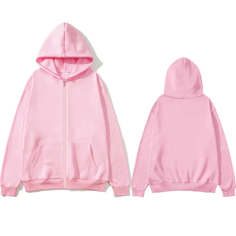 Women Fashion Solid Grey Hoodies Elegant Long Sleeve Zipper Drawstring Sweatshirt Casual Commute Holiday Pocket Hooded jackets