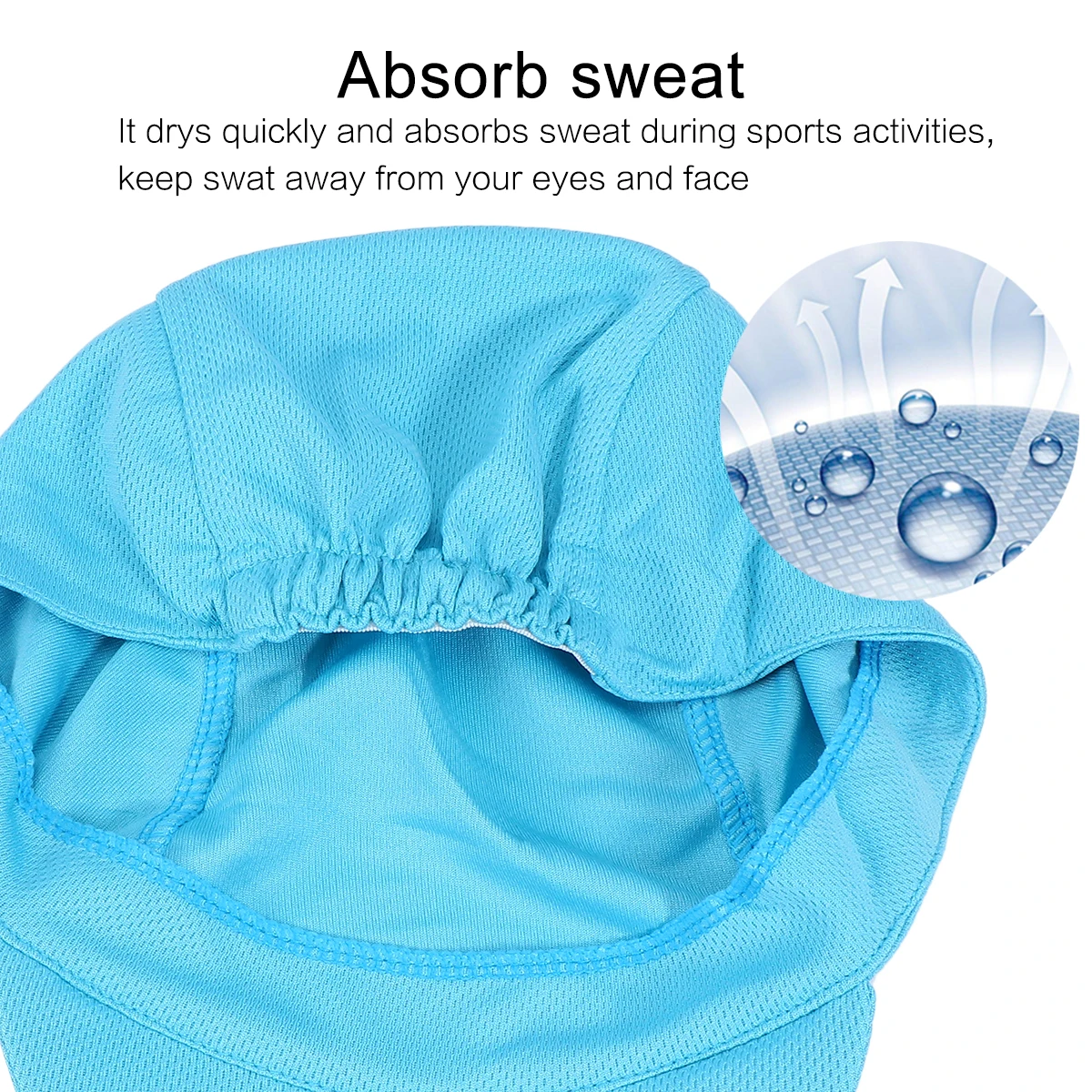 

Bicycle Liner Cap Breathable Mesh Fabric Sweat Absorbing Lightweight Cycling Beanie Quick Dry Unisex Bike Cap