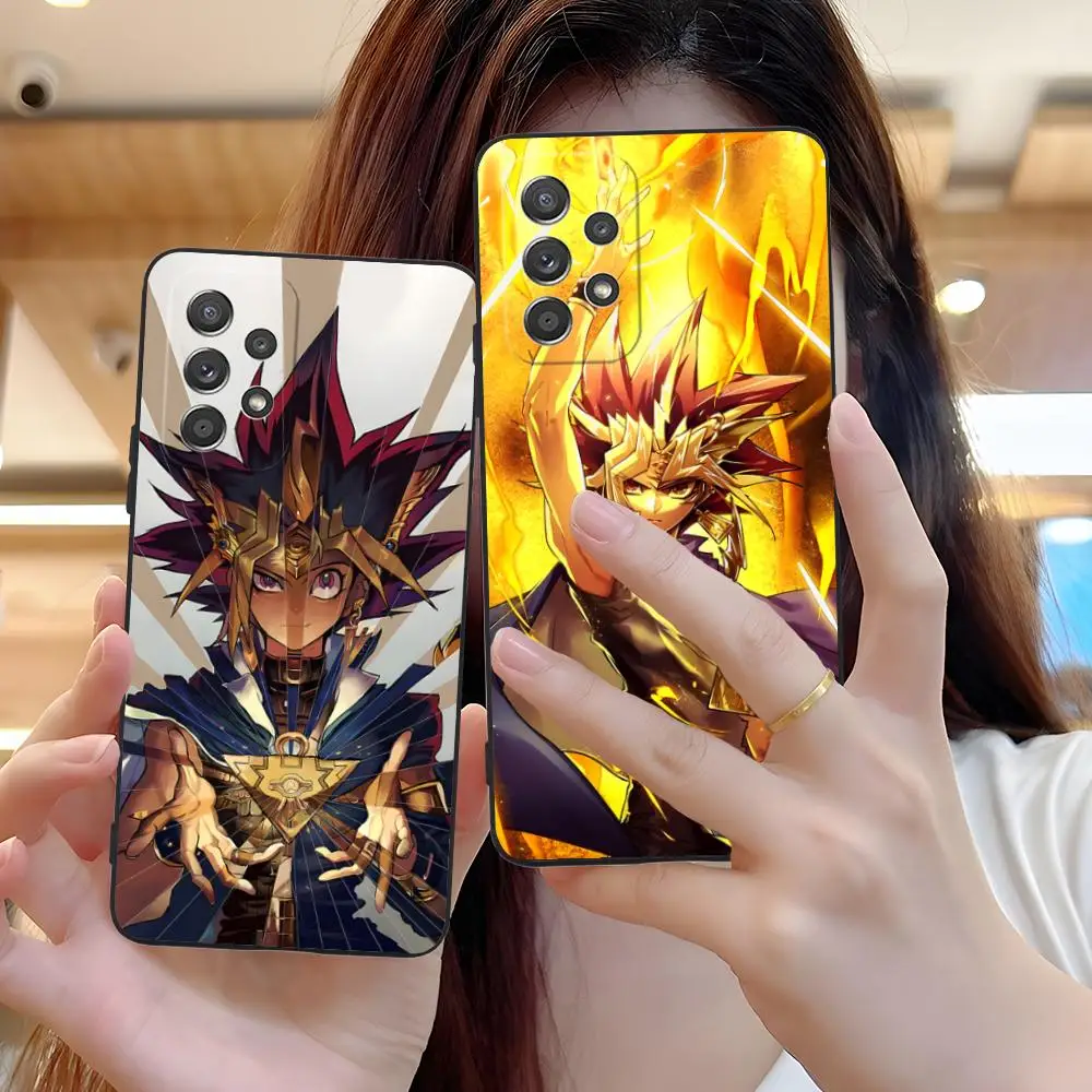 Yugioh يامي يوجي قضية الهاتف المحمول لسامسونج غالاكسي M55 54 42 35 34 33 32 23 22 15 14 13 12 F55 5G غطاء ملون جميل