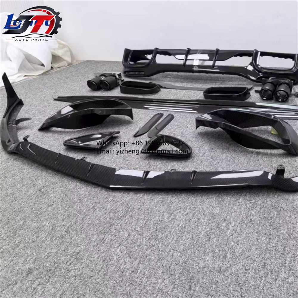 Lightweight Small Surround Kit for forfor  mercedes SL63 SL43 Modified B-style 3k High-quality Dry Carbon Fiber Body Kit