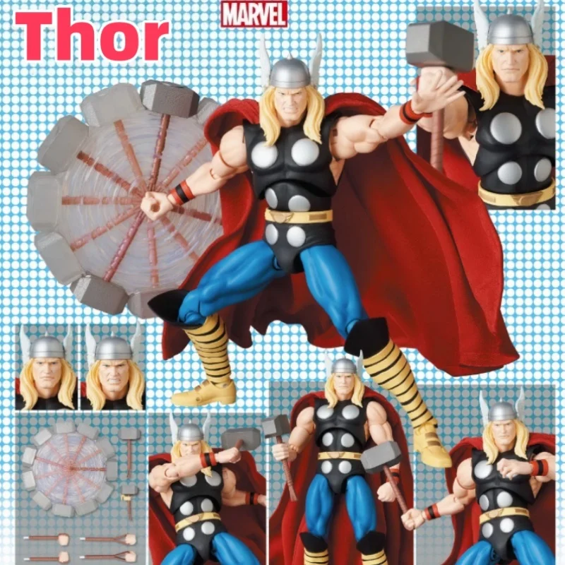

Новинка в наличии, 6-дюймовые фигурки Mafex Marvel Thor, аниме, версия комиксов, статуя из ПВХ, коллекционная модель, игрушки на день рождения, подарки