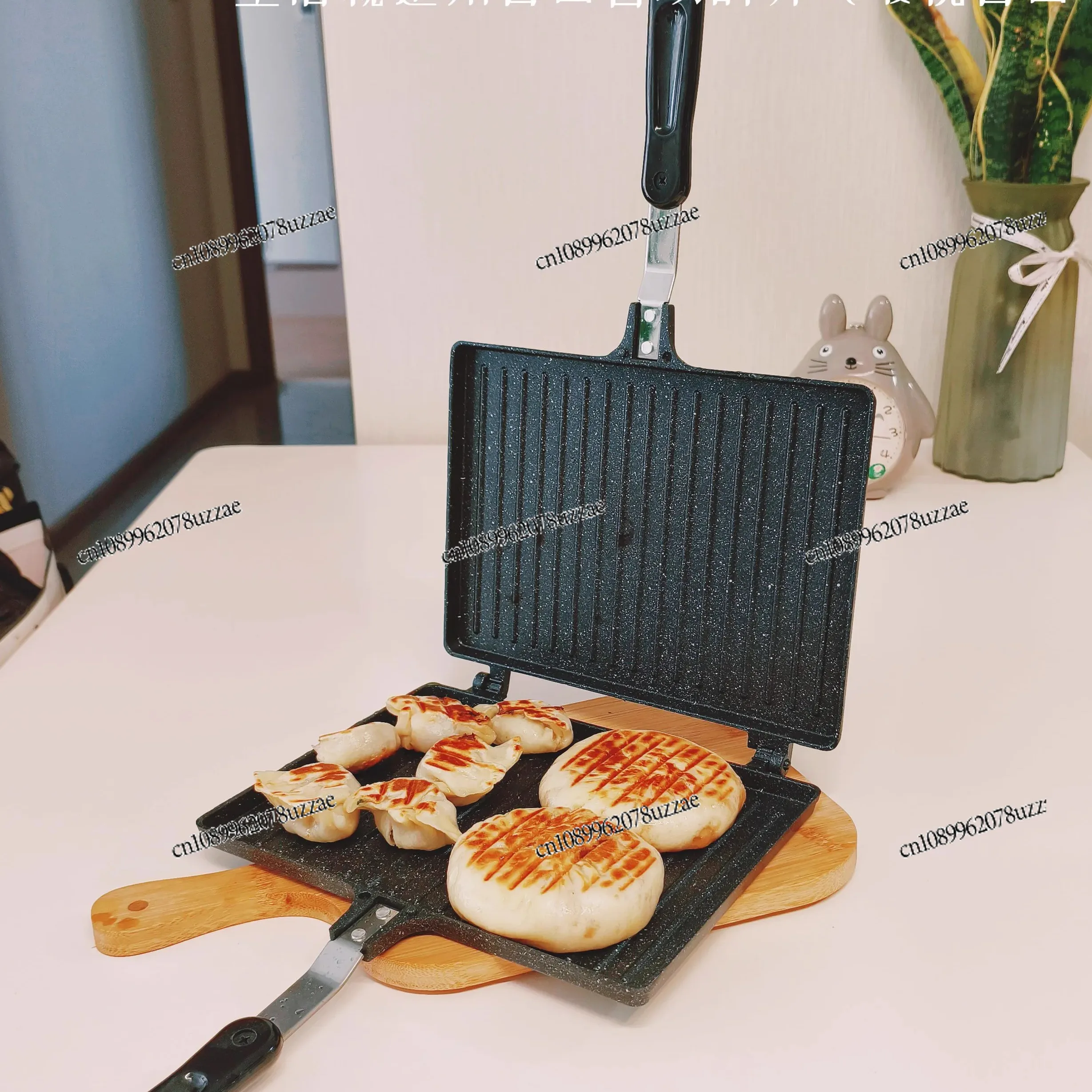 Household Toast Sandwich Pan Removable Double Sided Breakfast Frying Pan Multifunctional Plus Steak Bread Frying Pan