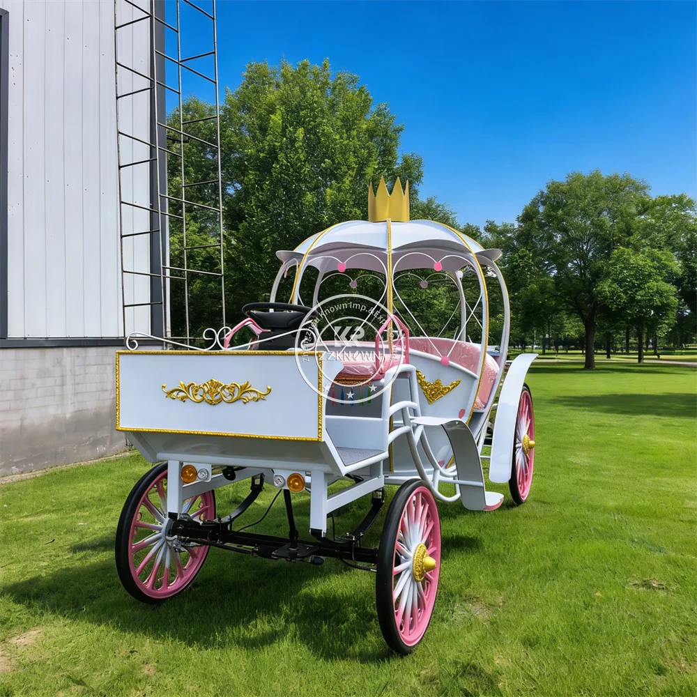

Custom Made Vintage Royal Pumpkin Carriage Princess Wedding Carriage Cinderella Horse Carriage for Outdoor Events