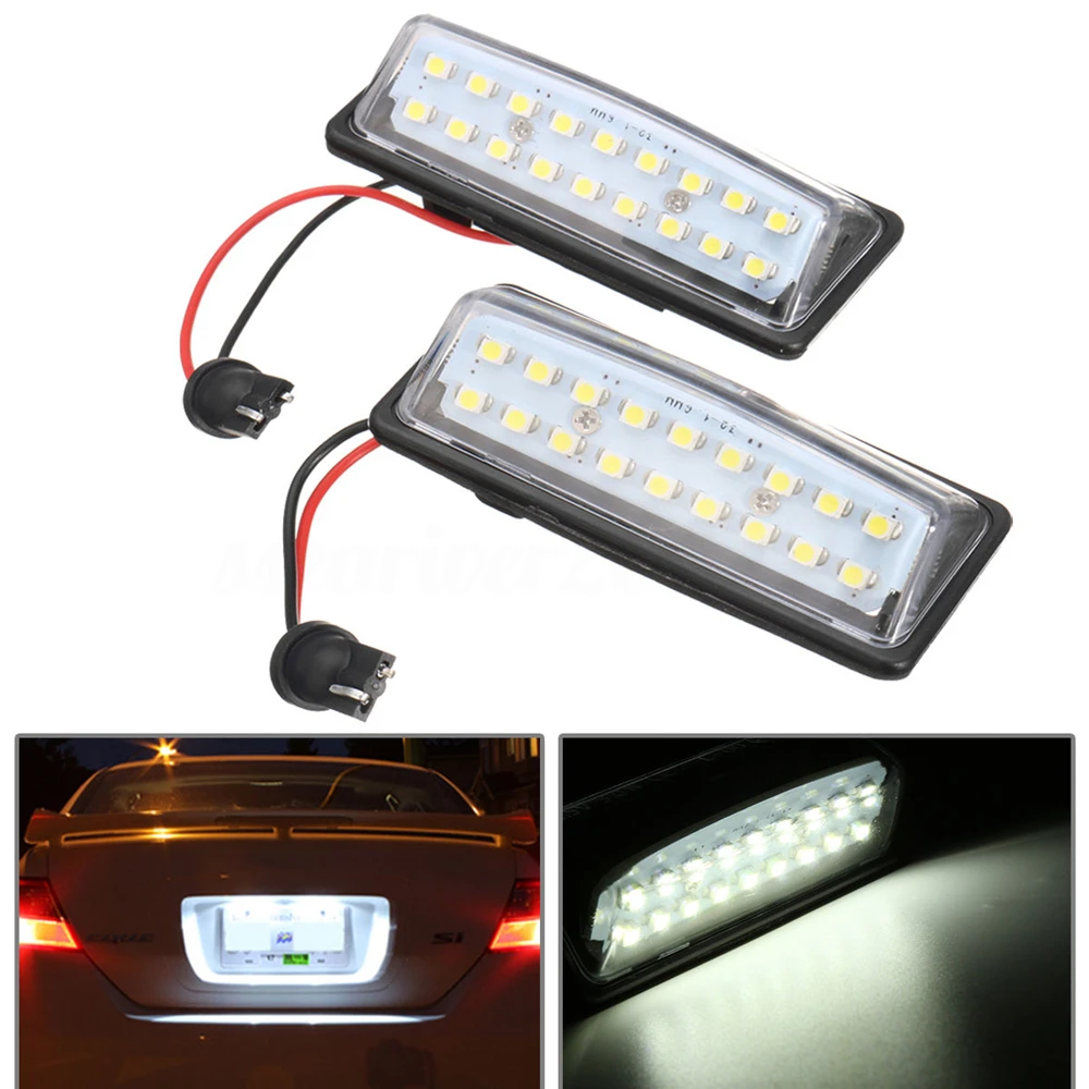 

LED License Plate Light For Nissan Altima Maxima Murano 2003-2008 Turn Signal Indicator Trunk Rear Tail Number Panel Lamp Bulb