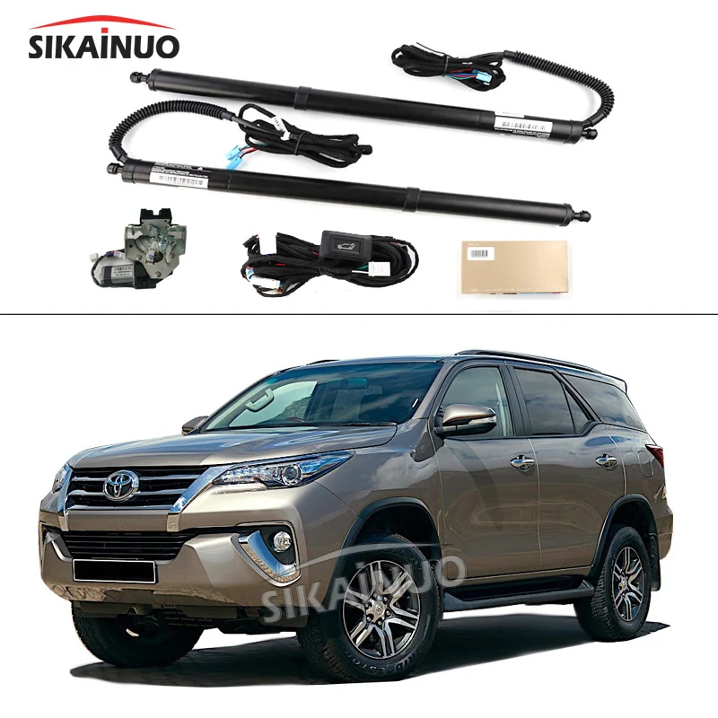 Electric Powered Tailgate Lift Automatic Liftgate Rear Door Two Poles Upper Suction For Toyota Fortuner Year 2009+